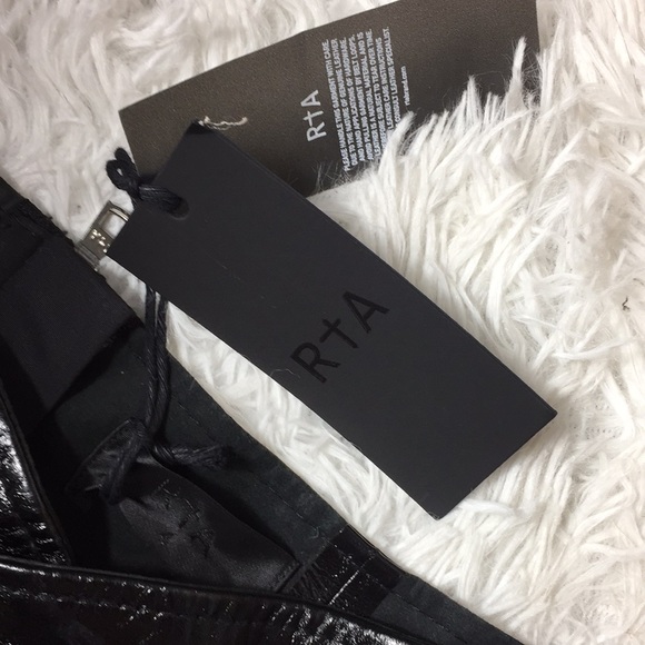 RTA PALOMA LAMBSKIN SKIRT - Picture 8 of 13